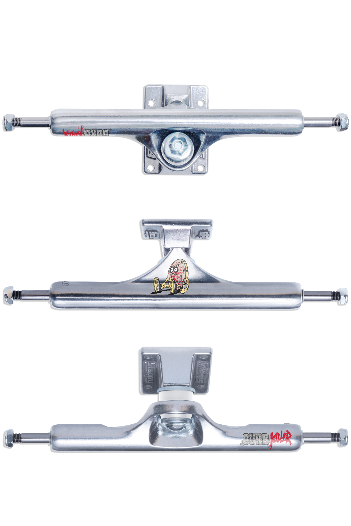 ST1 Hollow Inverted Trucks - Curb Killer Polished