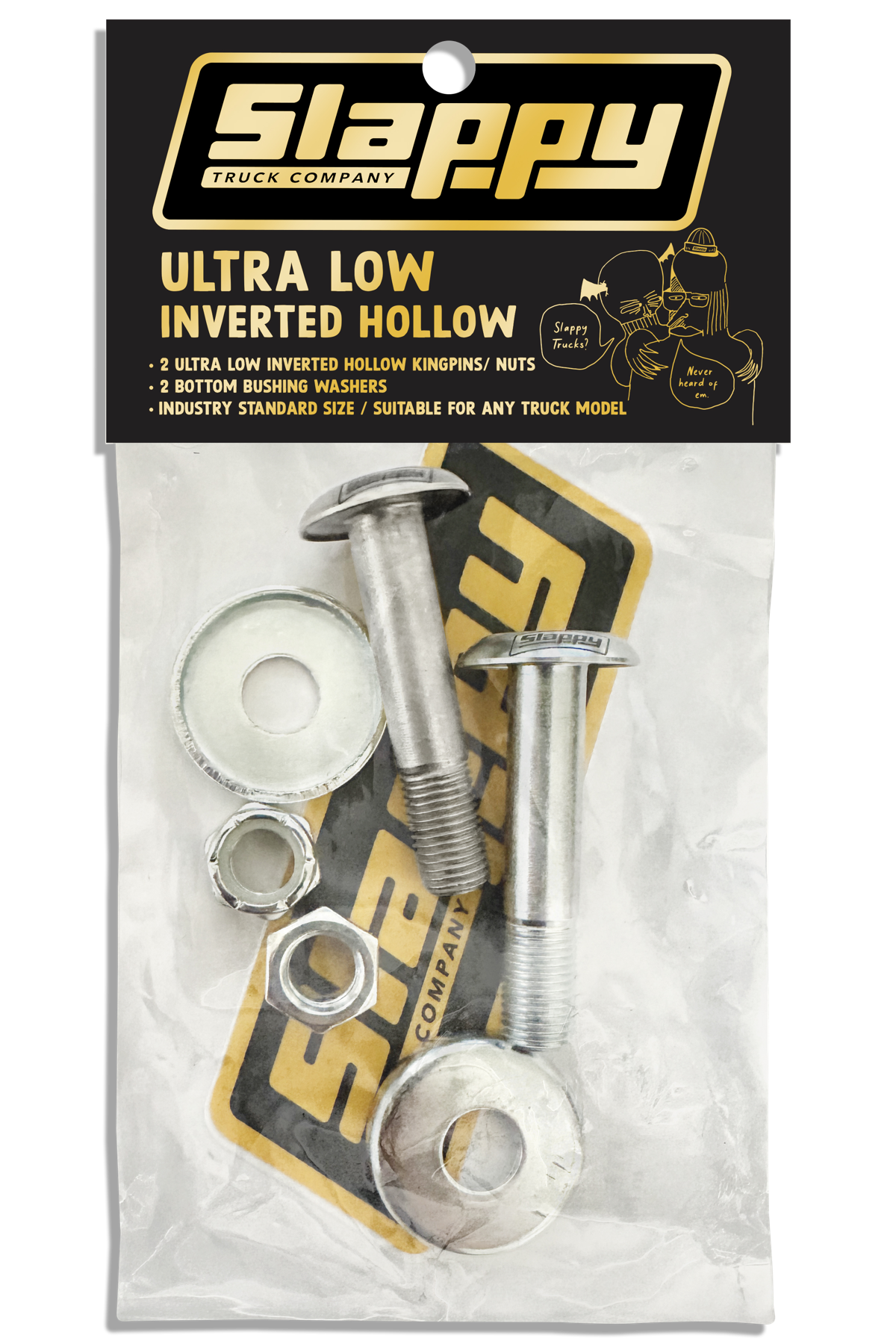 Slappy truck company ultra low inverted hollow hardware set packaging