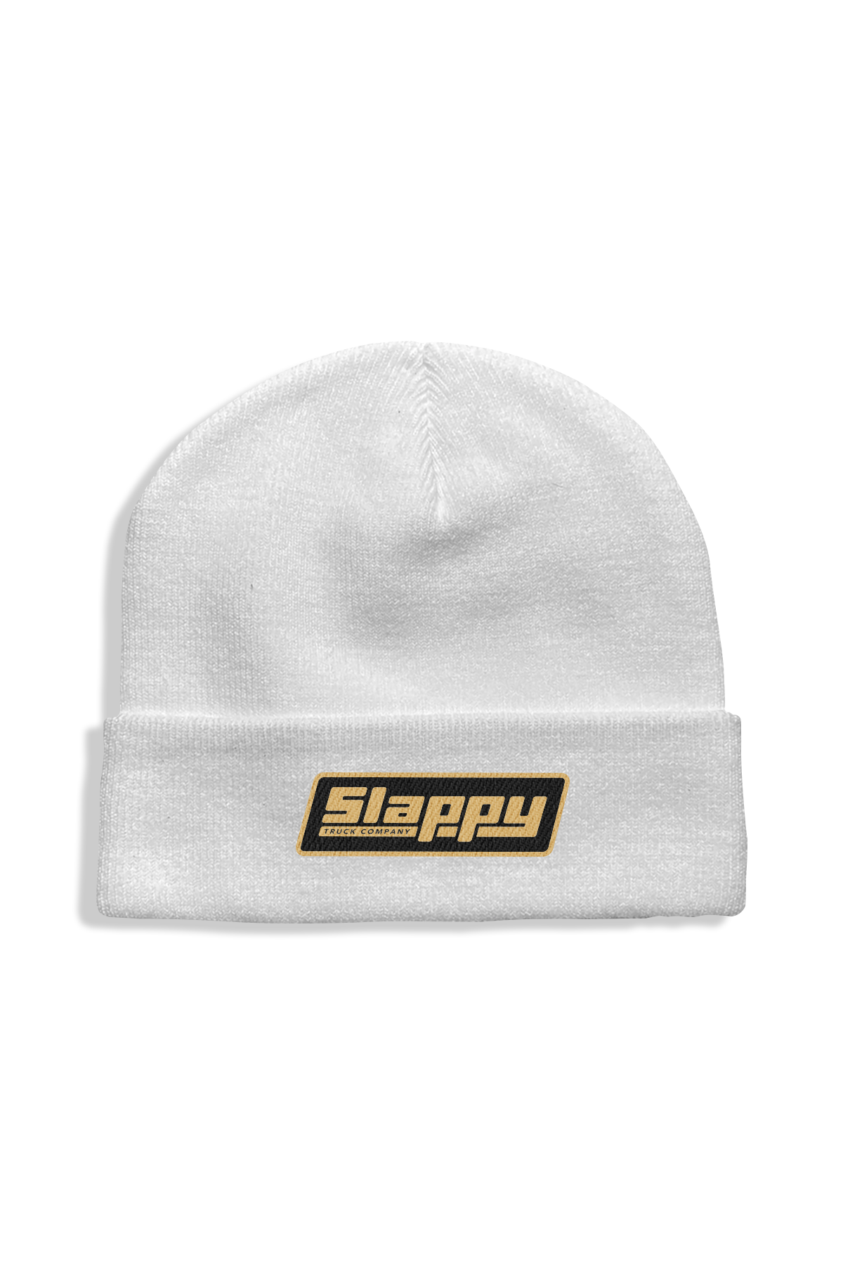 Og Logo Roll Up Beanie - White