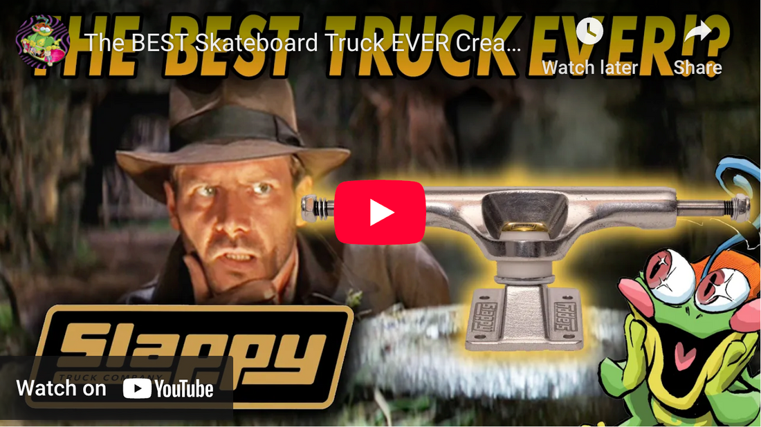 The BEST Skateboard Truck EVER Created!! Slappy Trucks Ultra Low Kingpin Review!