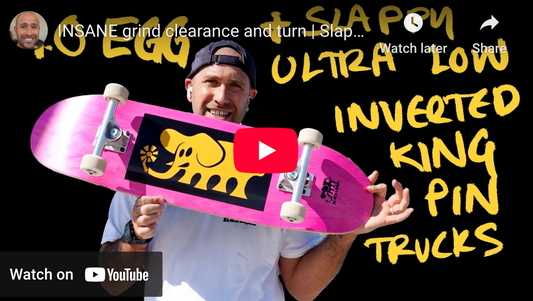 INSANE grind clearance and turn | Slappy Trucks Ultra Low Inverted Kingpin Trucks Review