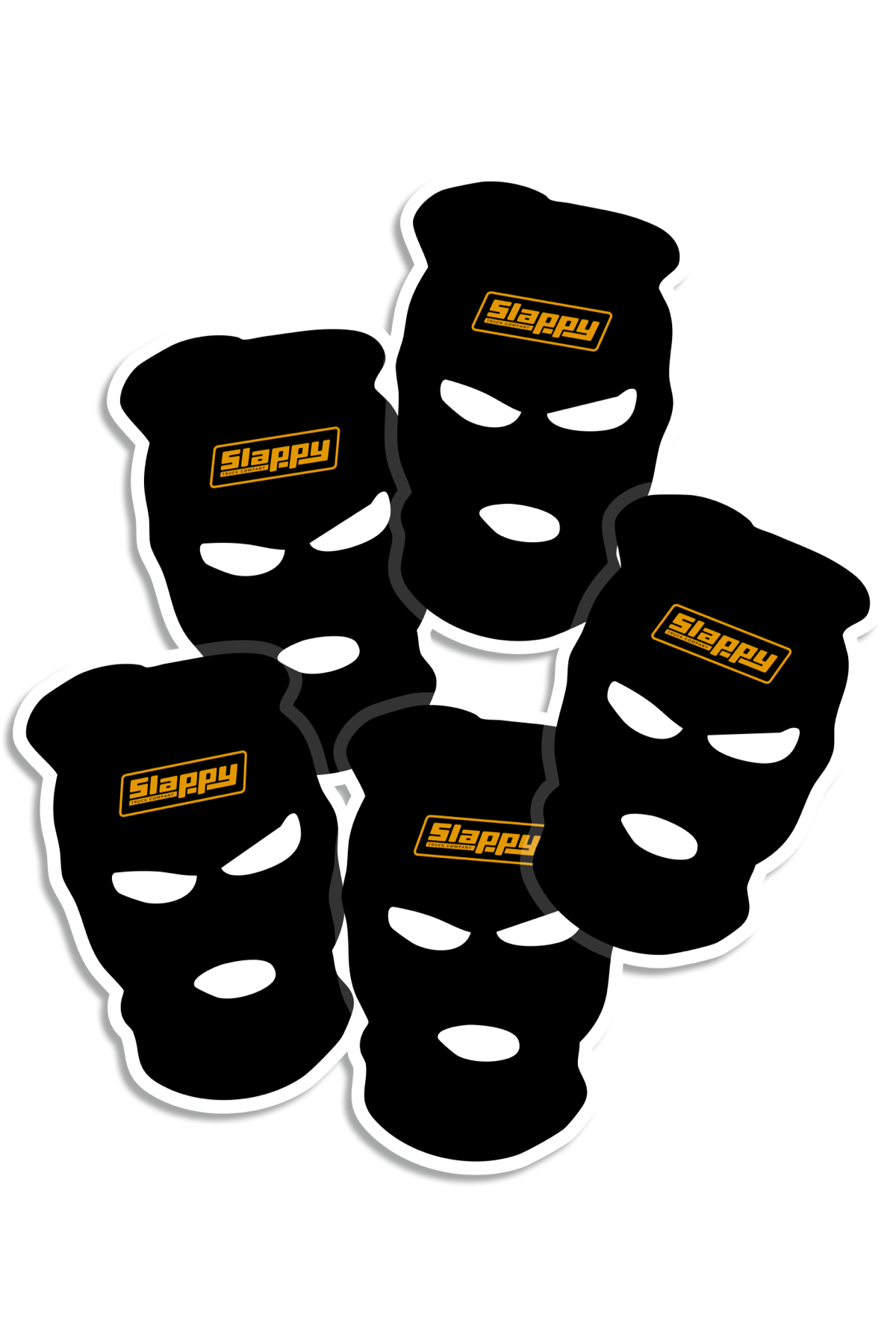 Ski Mask Sticker 5 Pack