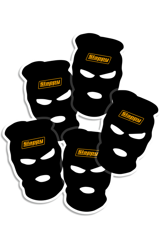 Ski Mask Sticker 5 Pack