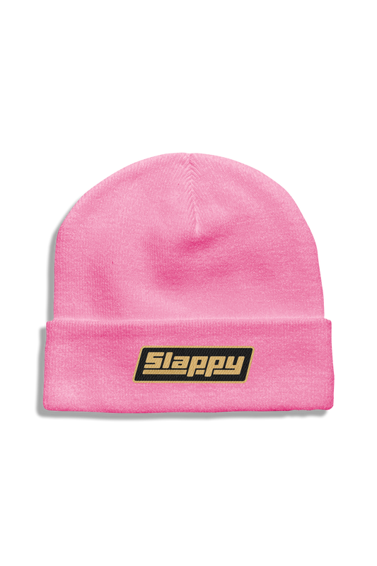 OG Logo Roll Up Beanie - Pink