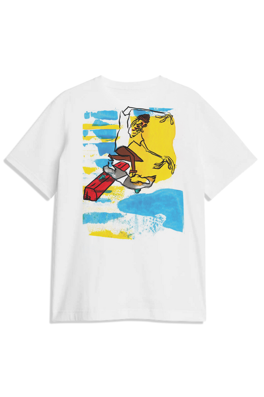 Red Curb S/S Tee - White