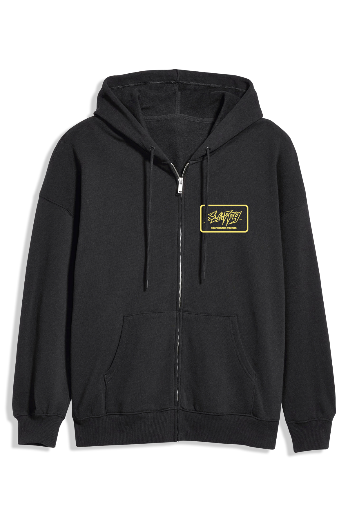 Throwback Zip Up Hoody - Black
