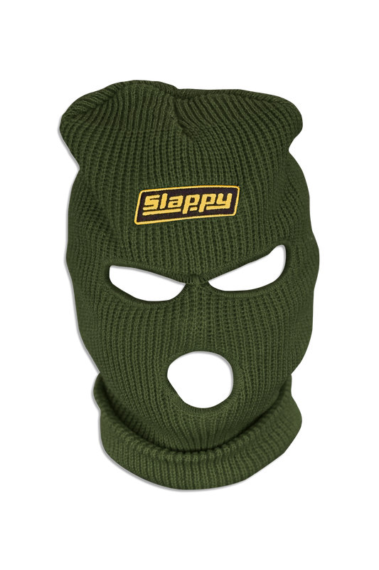 Slappy Mask Beanie Military Green